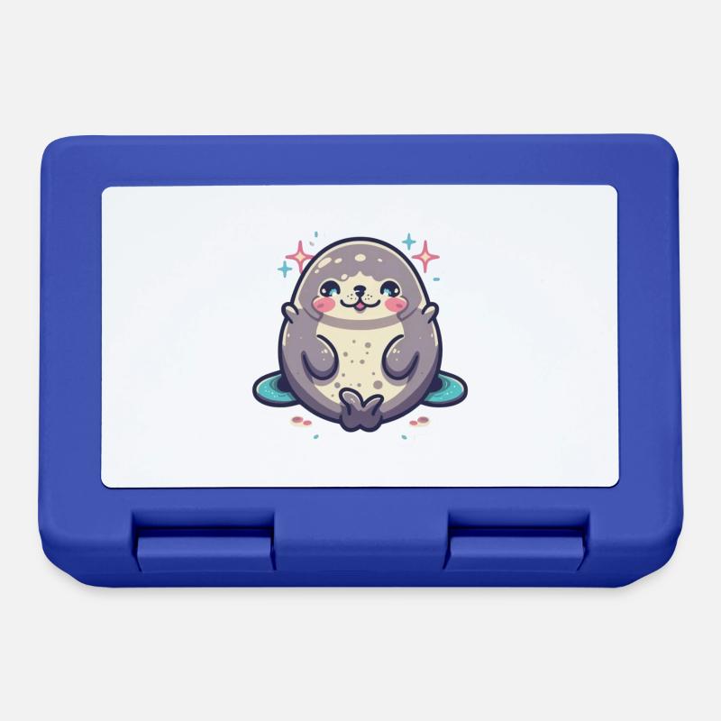 Seal Lover - Lunchbox - royal blue