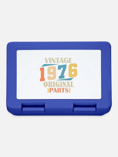 Monat 1976. 1976 Geburtstagsgeschenk. 48 Jahre alt Birt - Brotdose - Royalblau