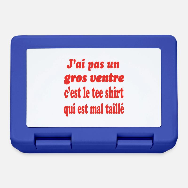 Big belly tee shirt wrong size - Lunchbox - royal blue