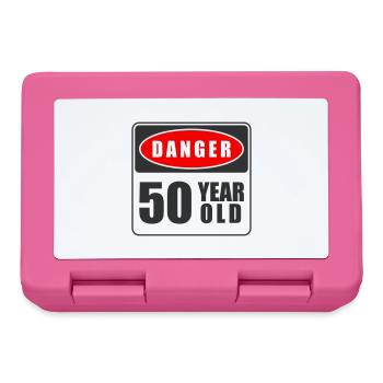 50 Jahre alt Danger - Brotdose - Pink - Vorne