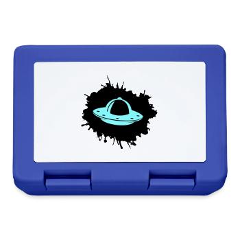 Ufo Klecks - Brotdose - Royalblau - Vorne