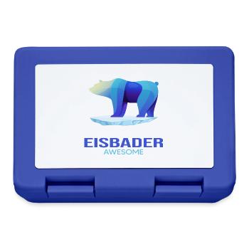 Eisbader winterbaden Eisbär eisbaden - Brotdose - Royalblau - Vorne