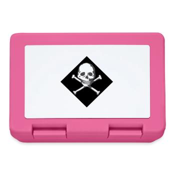 Skull and bones - Lunchbox - pink - Front