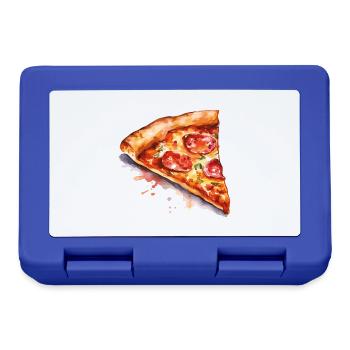 pizza - Boîte à goûter - bleu royal - Devant