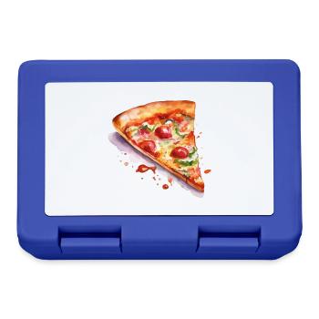 pizza - Boîte à goûter - bleu royal - Devant