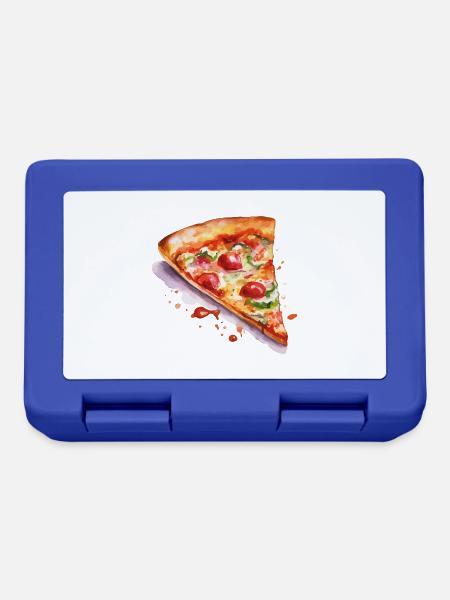 pizza - Brotdose - Royalblau