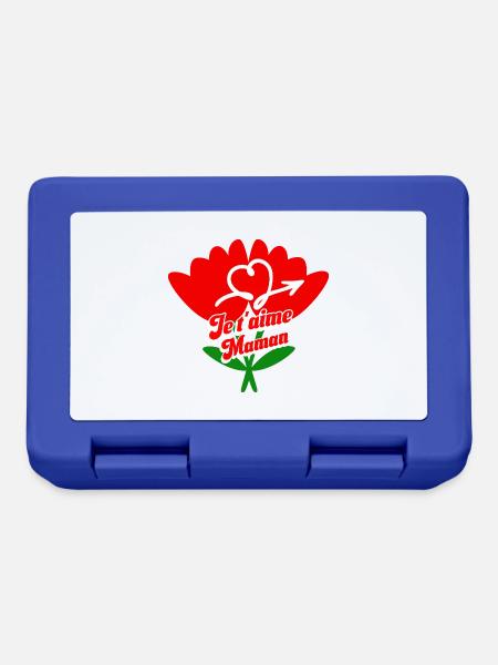 Ich liebe dich Mama Muttertag - Brotdose - Royalblau