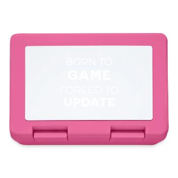 Gamer - Born To Game Forcé de mettre à jour - Boîte à goûter - rose - Devant