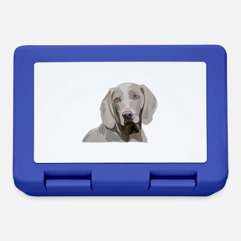 Weimaraner - Brotdose - Royalblau