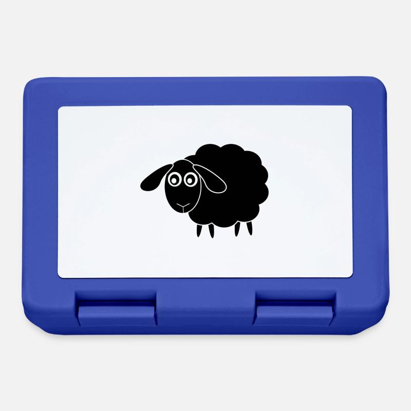 Mouton noir - Boîte à goûter - bleu royal