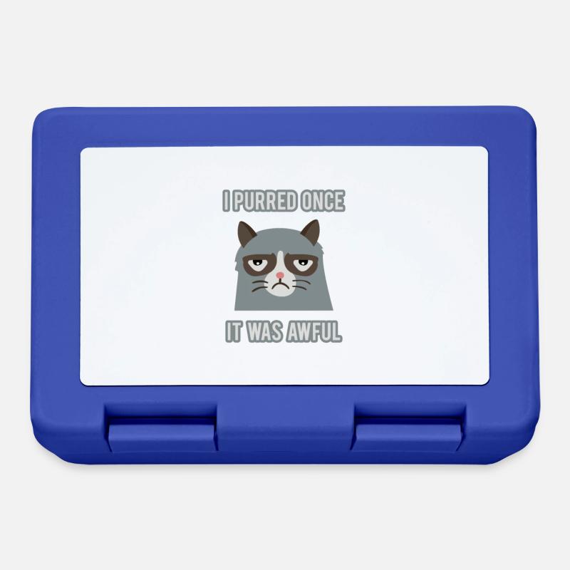 Grumpy Cat - Lunchbox - royal blue