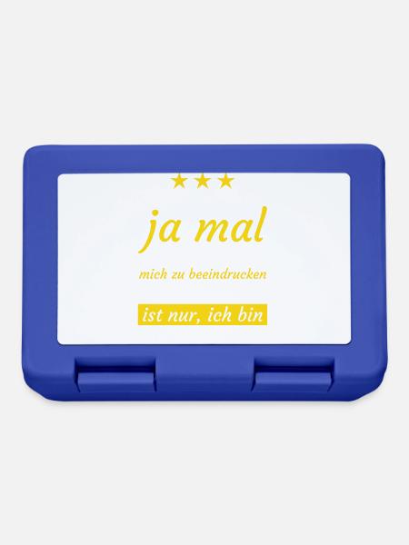 Zollbeamter - Brotdose - Royalblau