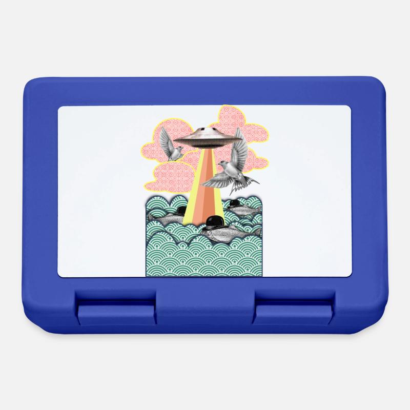 Flamingo - Boîte à goûter - bleu royal