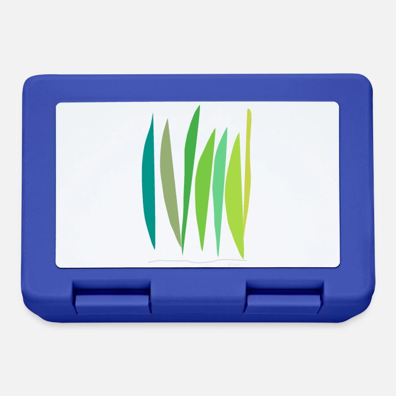 Abstract design Das wachsen der Halme - Brotdose - Royalblau