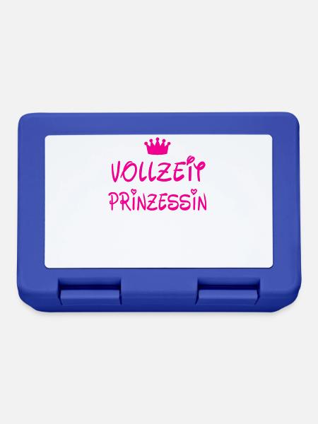 Vollzeit Prinzessin - Brotdose - Royalblau