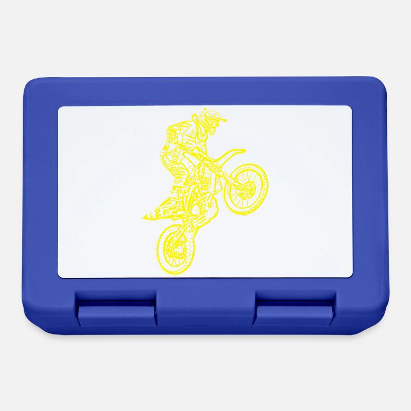 enduro yellow - Lunchbox - royal blue