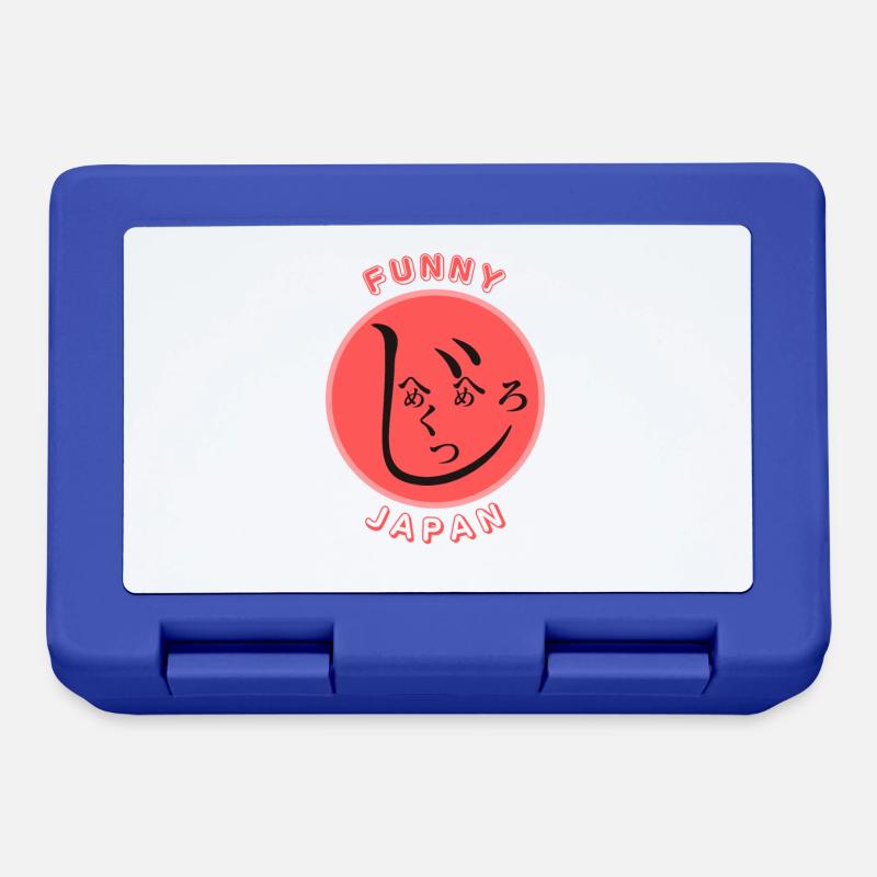 Funny Japan (Hiragana face) version 2 - Lunchbox - royal blue