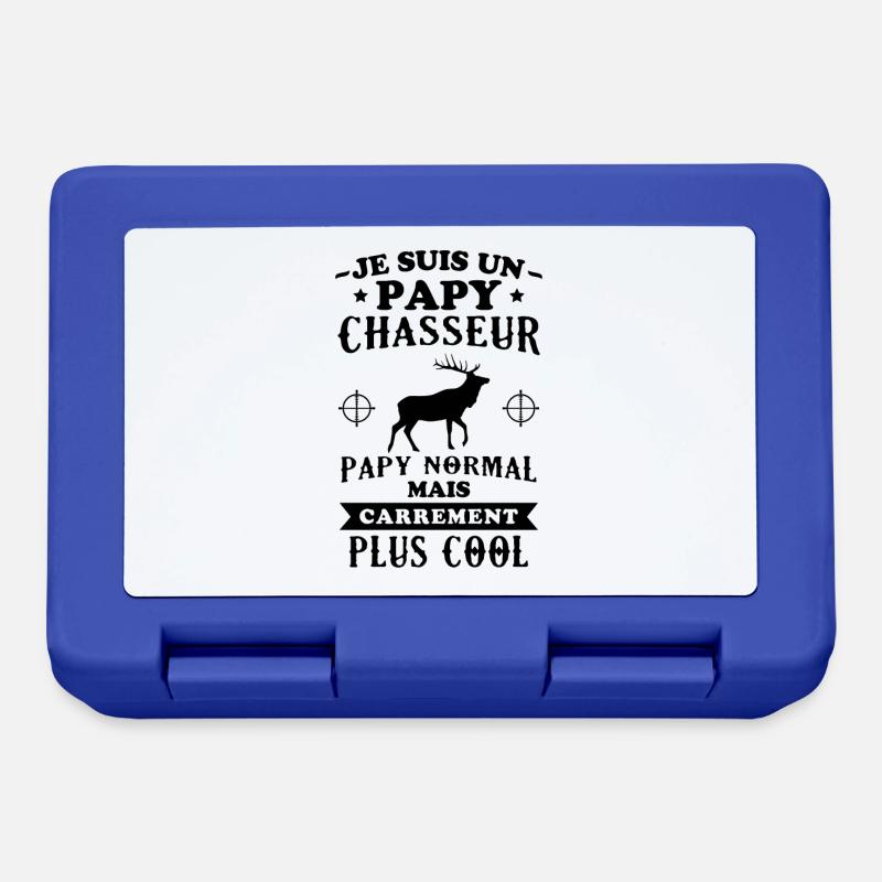 Je suis un papy chasseur comme un papy normal - Boîte à goûter - bleu royal