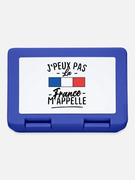 Ich kann nicht Frankreich ruft mich an - Brotdose - Royalblau