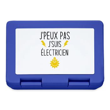 I can't I'm an electrician - Lunchbox - royal blue - Front