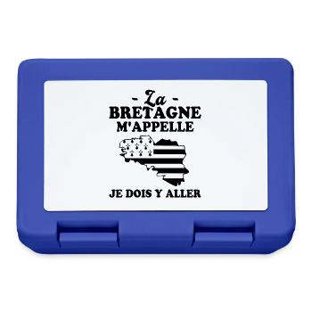 La bretagne m'appelle humour breton homme - Boîte à goûter - bleu royal - Devant