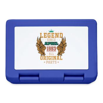 légende depuis avril 1993 cadeau d'anniversaire - Boîte à goûter - bleu royal - Devant