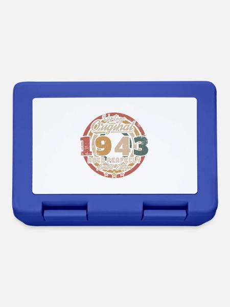 Original 1943 Vintage Retro Geburtstagsgeschenk - Brotdose - Royalblau