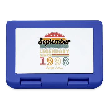 Vintage Retro September 1998 Geburtstagsgeschenk - Brotdose - Royalblau - Vorne