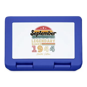 Vintage septembre 1944 vintage cadeau anniversaire - Boîte à goûter - bleu royal - Devant