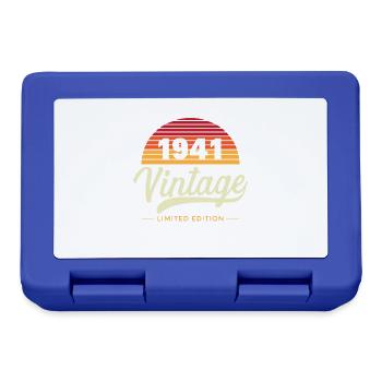 Vintage 1941 Birthday Gift - Lunchbox - royal blue - Front