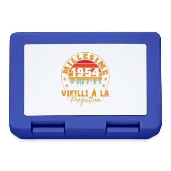 Millésime 1954, Cadeau D'anniversaire Vintage 1954 - Boîte à goûter - bleu royal - Devant