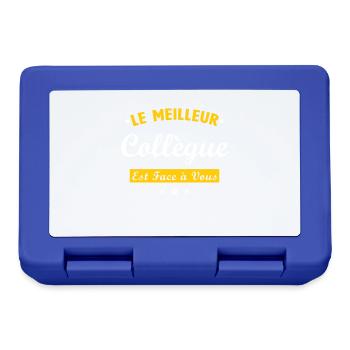 Collègue de travail cadeau humour de bureau - Boîte à goûter - bleu royal - Devant