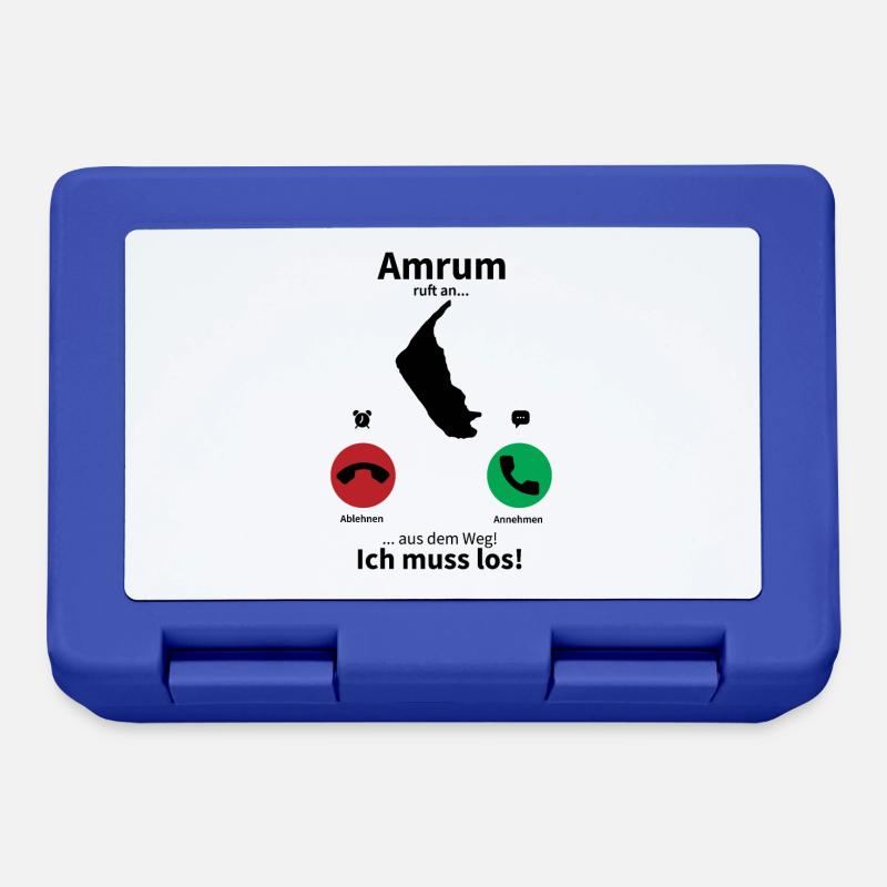 Amrum ruft an... - Brotdose - Royalblau