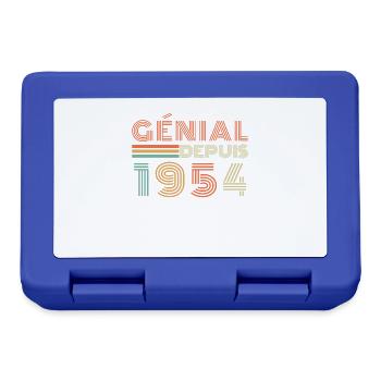 Fantastisch seit 1954 Retro Geburtstagsgeschenk - Brotdose - Royalblau - Vorne