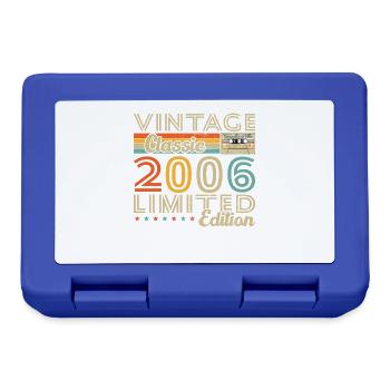 2006 Vintage Retro Birthday Gift - Lunchbox - royal blue - Front