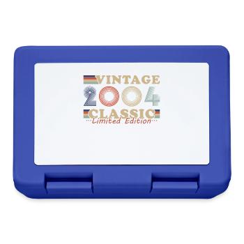 2004 Vintage Retro Geburtstagsgeschenk - Brotdose - Royalblau - Vorne