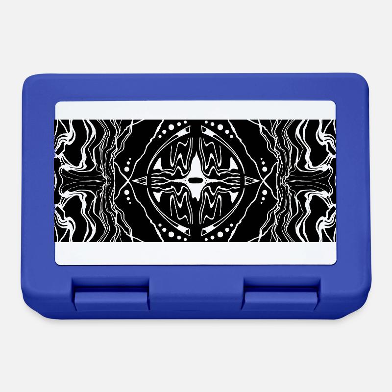 Tribal Abstract Pattern - Brotdose - Royalblau