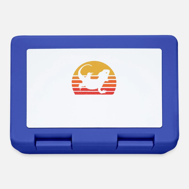 Bearded Dragon - Lunchbox - royal blue