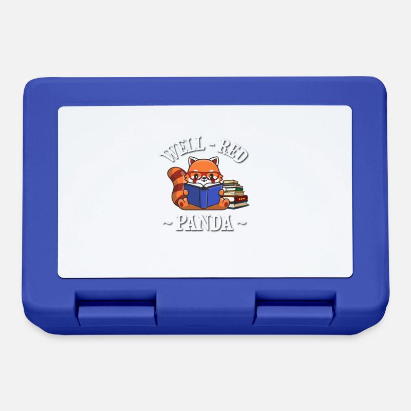 Red Panda - Lunchbox - royal blue