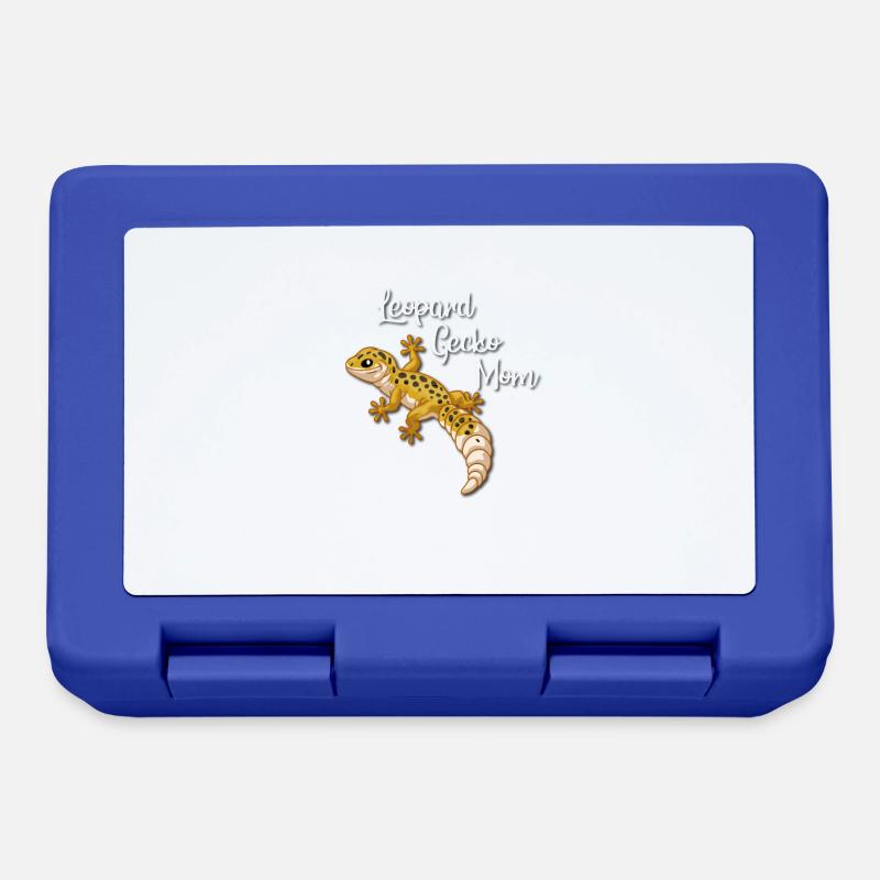 Leopardgecko - Brotdose - Royalblau