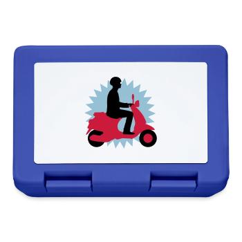 vespa_3c - Brotdose - Royalblau - Vorne