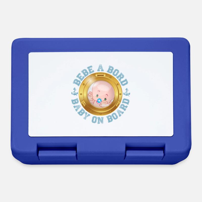 Bébé à bord - Boîte à goûter - bleu royal