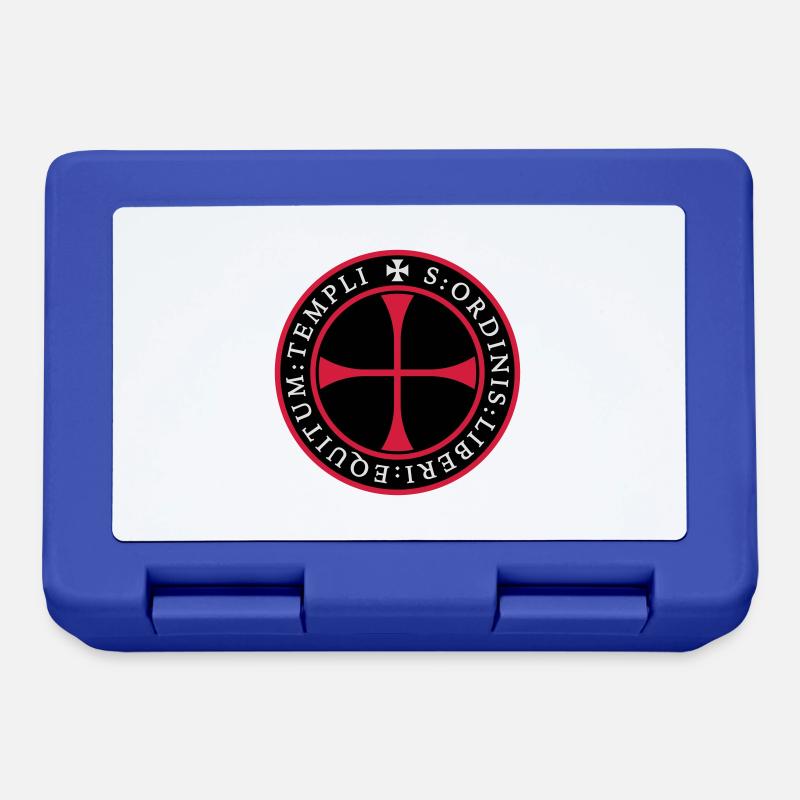 Knight Templar seal - Lunchbox - royal blue