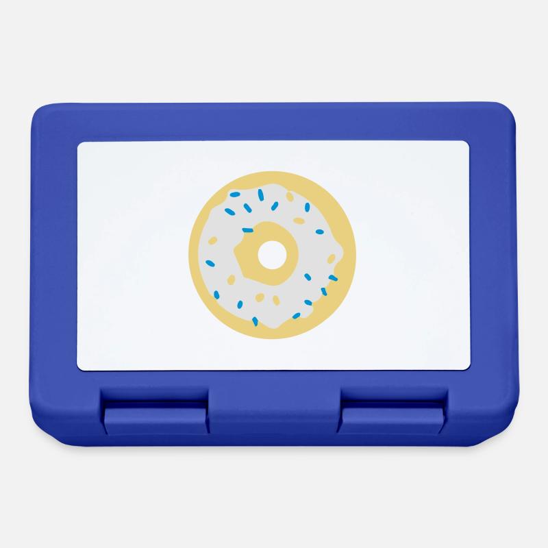 donut - Lunchbox - royal blue