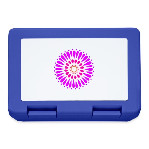 Purple Double Sunflower Mandala - Lunchbox