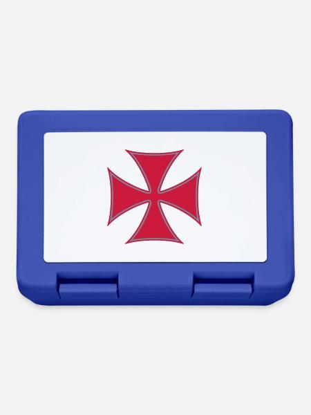 Malteserkreuz - Brotdose - Royalblau