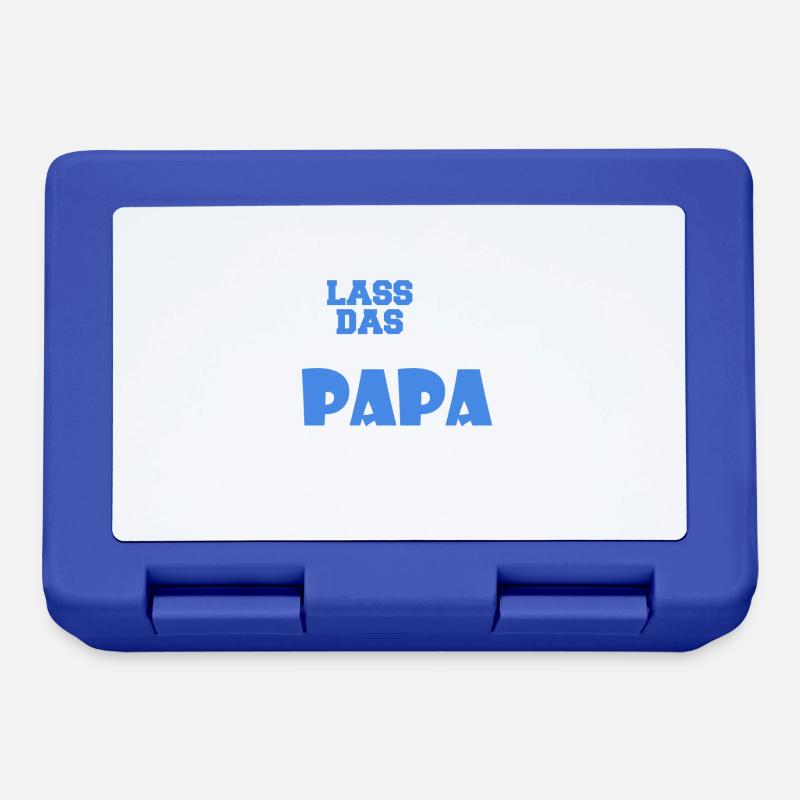 Lass das mal den Papa machen - Brotdose - Royalblau