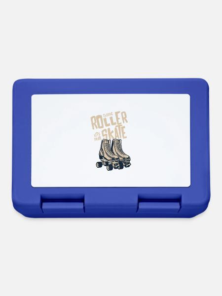 Classic Roller Skates - Brotdose - Royalblau