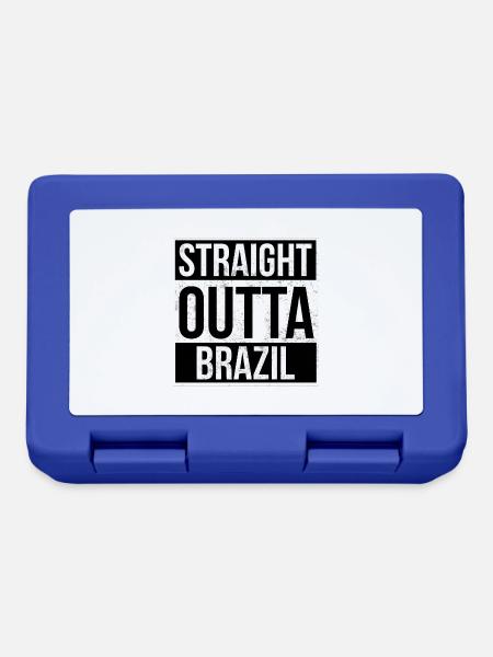 Straight Outta Brazil! - Brotdose - Royalblau