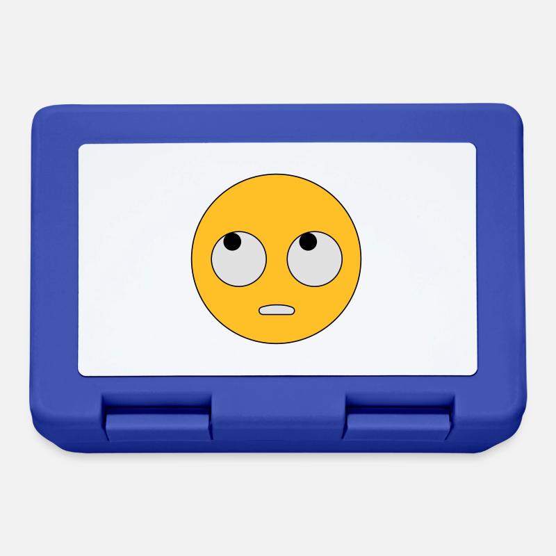 Emoji dein Ernst - Der Augenroller - Brotdose - Royalblau